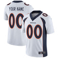 Men's Denver Broncos White Custom Game Jersey