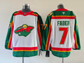 Men's Minnesota Wild Brock Faber Fanatics White 25th Anniversary Premium Jersey