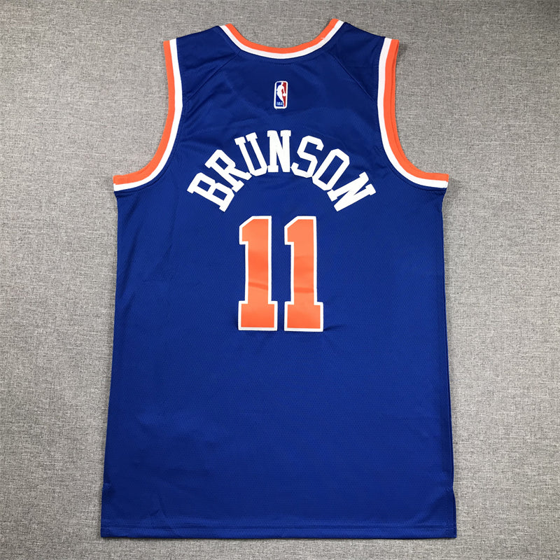 Men's New York Knicks Jalen Brunson Blue Swingman Jersey - Icon Edition
