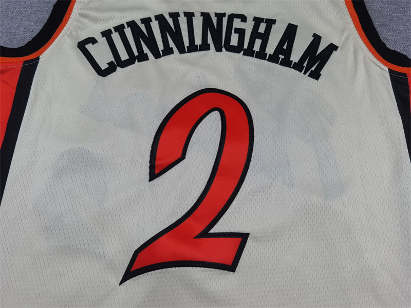 Men's Detroit Pistons Cade Cunningham White 2024/25 Swingman Jersey - City Edition