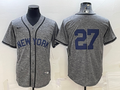 Men's New York Yankees Giancarlo Stanton Gray Replica Team Name Jersey