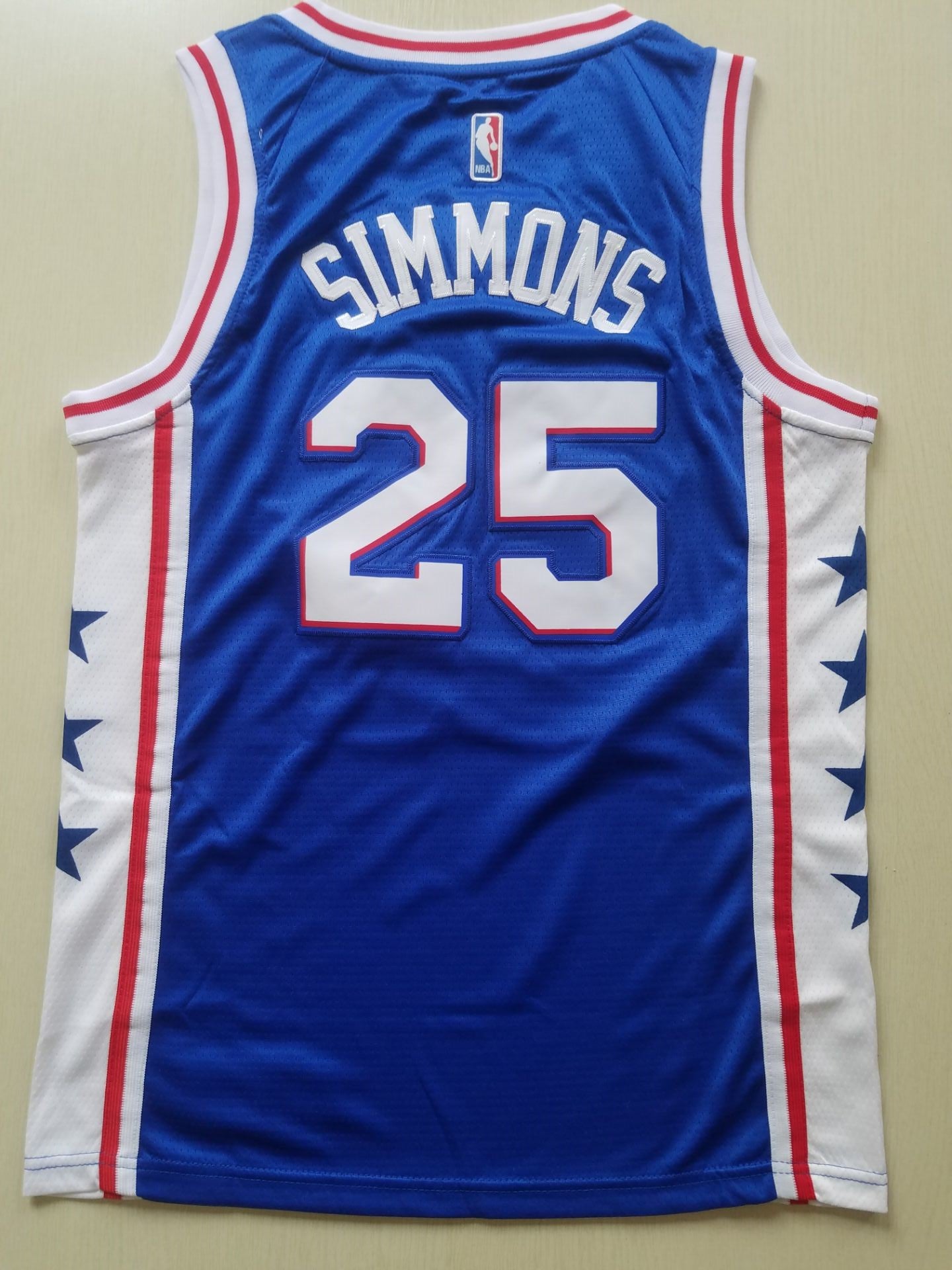 Men's Philadelphia 76ers Ben Simmons Blue Fast Break Replica Jersey