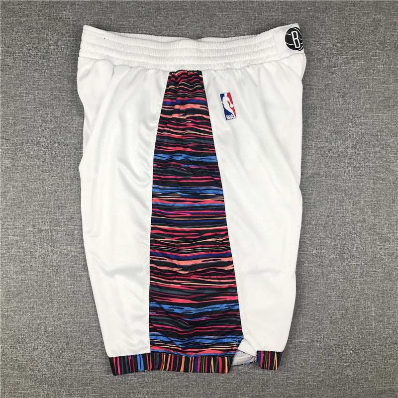 Men's Brooklyn Nets White City Edition Basketball Shorts