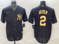Men's New York Yankees Derek Jeter Black Limited Player Jersey