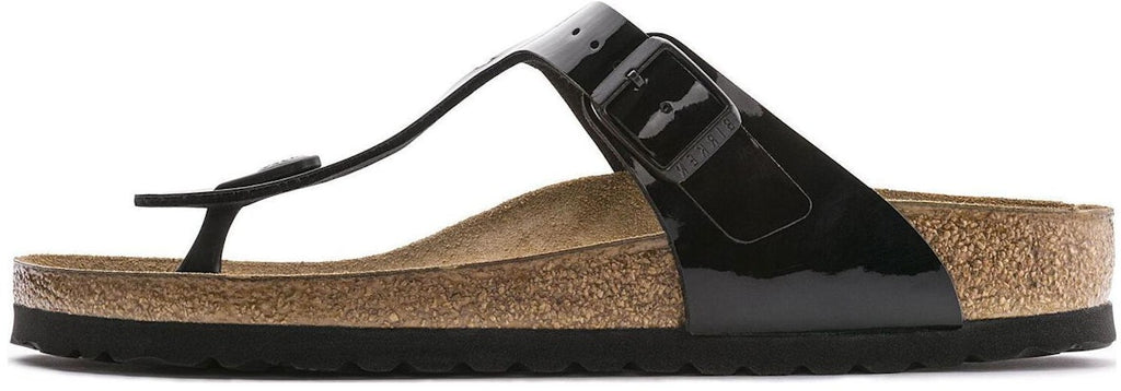 Birkenstock Gizeh Birko-Flor 0043661 Black Patent Sandals