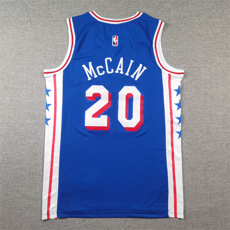 Men's Philadelphia 76ers Jared McCain Royal Swingman Jersey - Icon Edition