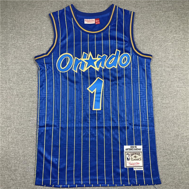 Men's Orlando Magic Penny Hardaway 1994-95 Blue Hardwood Classics Swingman Jersey