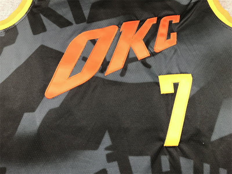 Men's Oklahoma City Thunder Chet Holmgren Black 2023/24 Swingman Jersey - City Edition