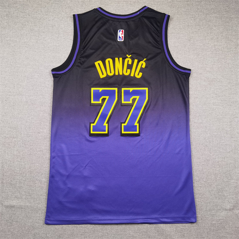 Men's Los Angeles Lakers Luka Doncic Purple 2024/25 Swingman Player Jersey - City Edition