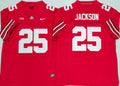 Men's Ohio State Buckeyes Bo Jackson Red Player Game Jersey