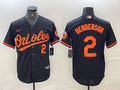 Men's Baltimore Orioles Gunnar Henderson Black Replica Player Jersey