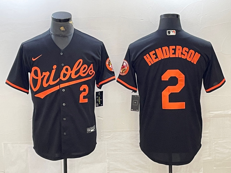 Men's Baltimore Orioles Gunnar Henderson Black Replica Player Jersey