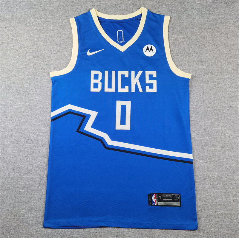Men's Milwaukee Bucks Damian Lillard Royal 2024/25 Swingman Player Jersey - City Edition