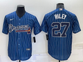 Men's Atlanta Braves Austin Riley Blue Replica Player Jersey