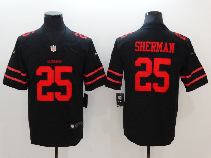 Men's San Francisco 49ers Richard Sherman Black Game Jersey