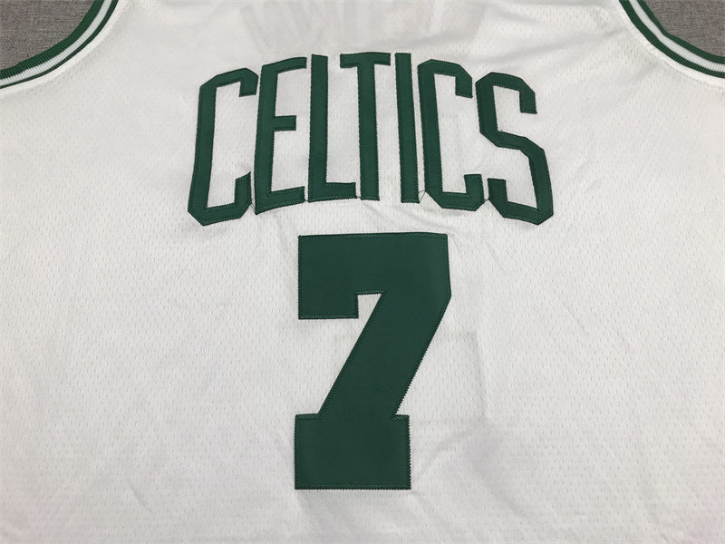 Men's Boston Celtics Jaylen Brown White 2022/23 Swingman Jersey - Association Edition