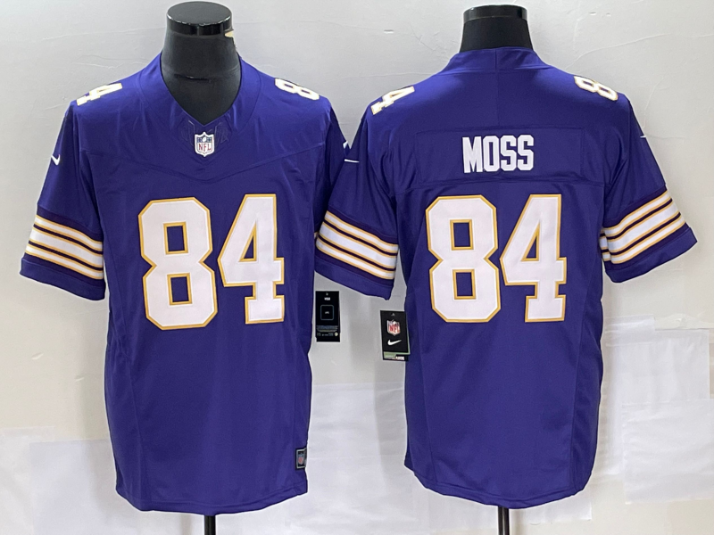 Men's Minnesota Vikings Randy Moss Purple Classic Player Jersey