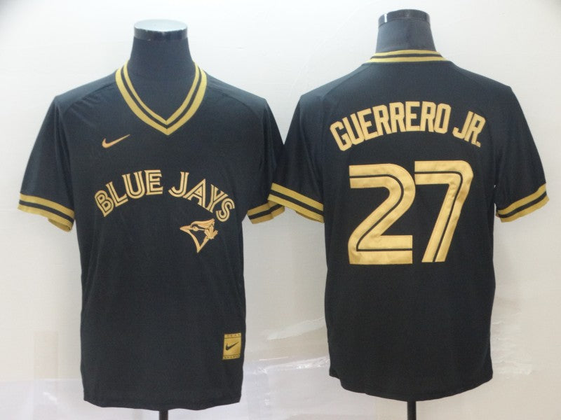 Men's Toronto Blue Jays Vladimir Guerrero Jr. Black Replica Player Jersey