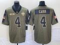 Men's New Orleans Saints Derek Carr Brown Player Game Jersey