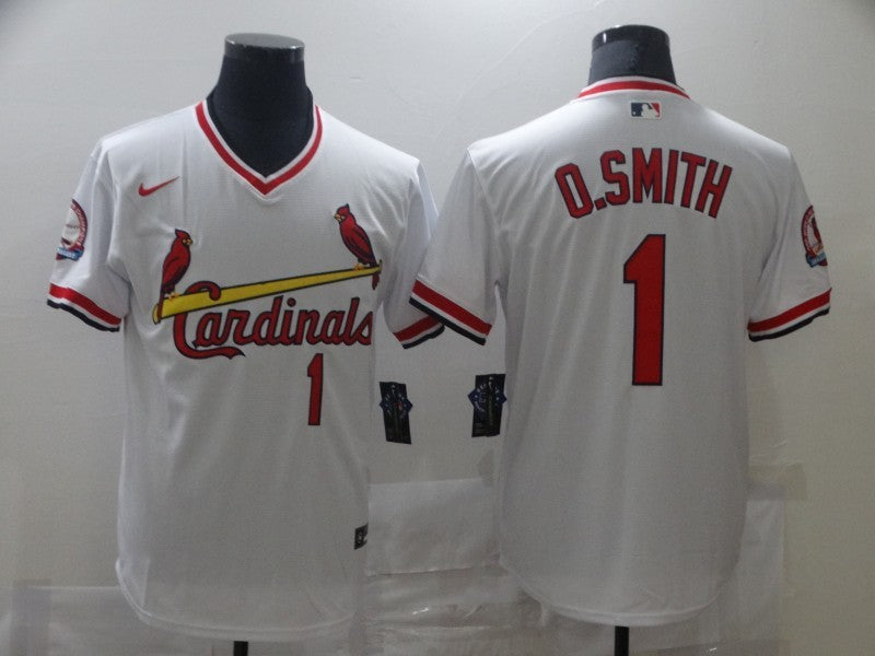 Men's St. Louis Cardinals Ozzie Smith White Authentic Game Jersey