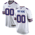 Men's Buffalo Bills White Custom Game Jersey