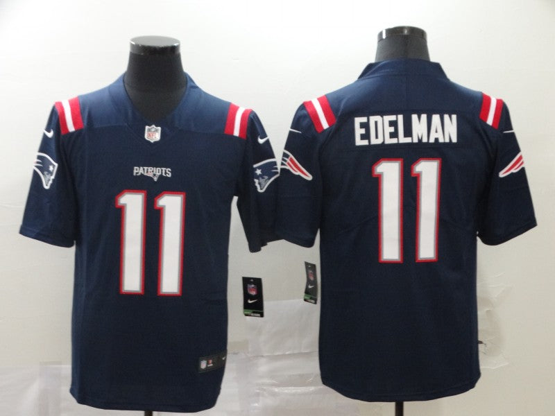 Men's New England Patriots Julian Edelman Navy Game Jersey