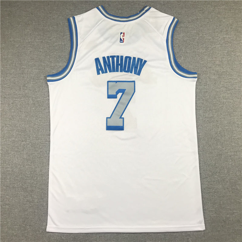 Men's Los Angeles Lakers Carmelo Anthony White Swingman Jersey - City Edition