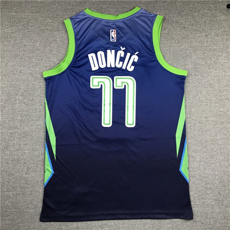 Men's Dallas Mavericks Luka Doncic Blue Replica Jersey
