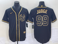 Men's New York Yankees Aaron Judge Black Stitched Jersey