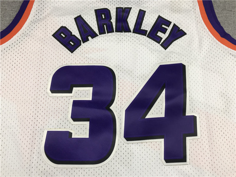 Men's Phoenix Suns Charles Barkley NBA White 1992-93 Swingman Jersey