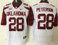 Men's Oklahoma Sooners Adrian Peterson #28 White Player Jersey