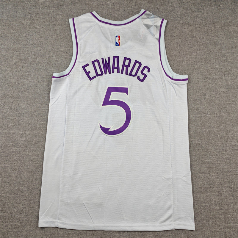 Men's Minnesota Timberwolves Anthony Edwards White Swingman Player Jersey