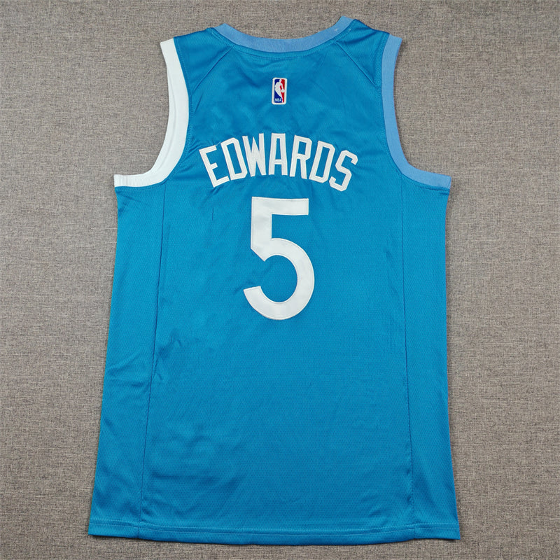 Men's Minnesota Timberwolves Anthony Edwards Blue Swingman Jersey