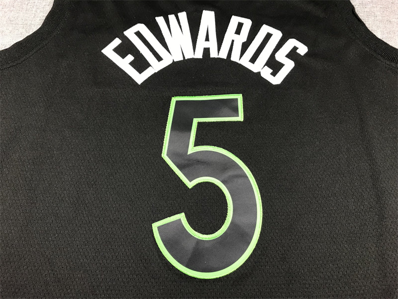 Men's Minnesota Timberwolves Anthony Edwards Black 2022/23 Swingman Jersey - Statement Edition