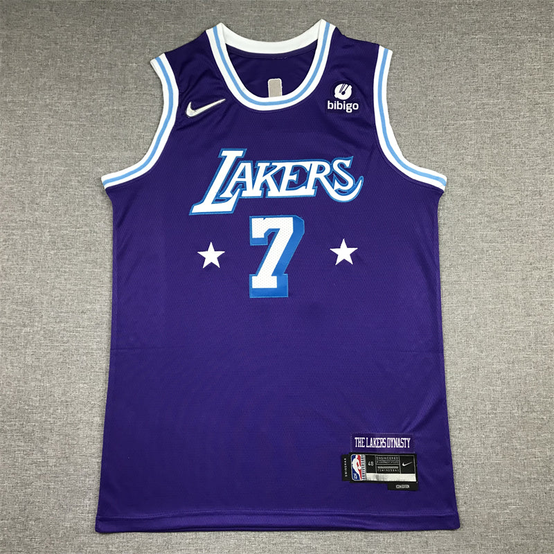 Men's Los Angeles Lakers Carmelo Anthony Purple Swingman Jersey - City Edition