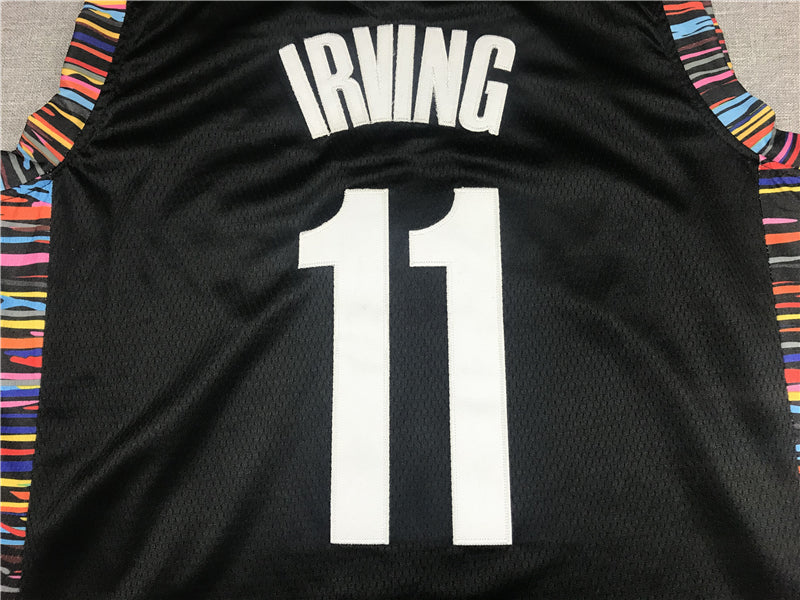 Men's Brooklyn Nets Kyrie Irving Black Swingman Jersey - City Edition