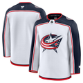 Men's Columbus Blue Jackets Fanatics White Away Premium Blank Jersey