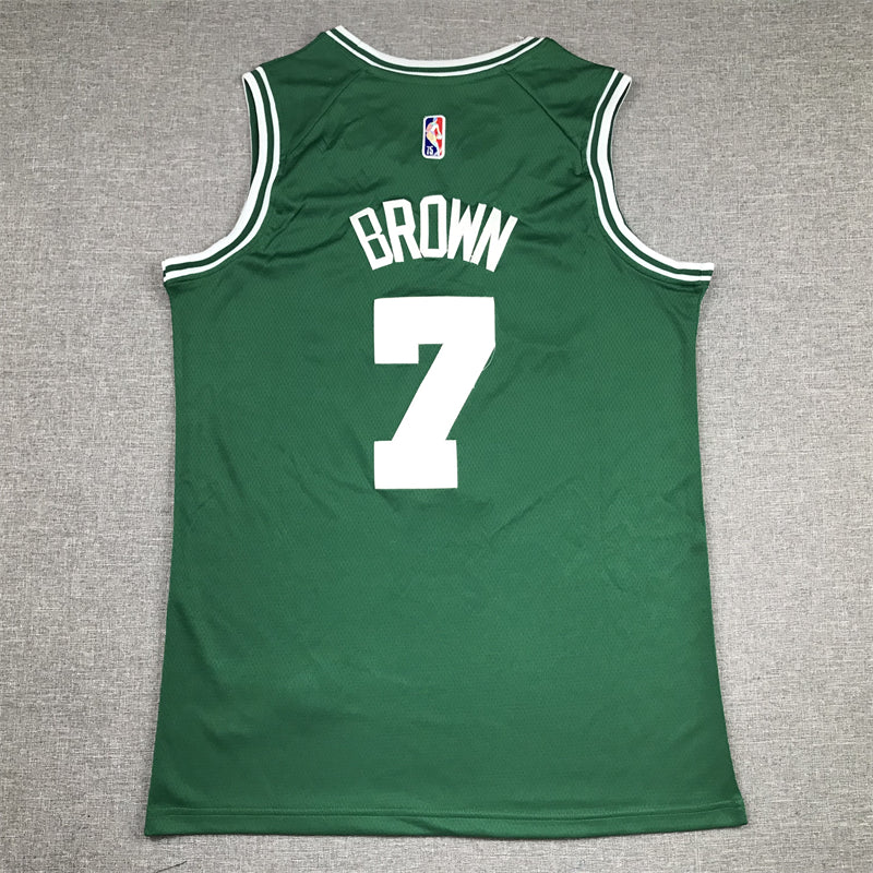 Men's Boston Celtics Jaylen Brown Green 2022/23 Swingman Jersey - Icon Edition