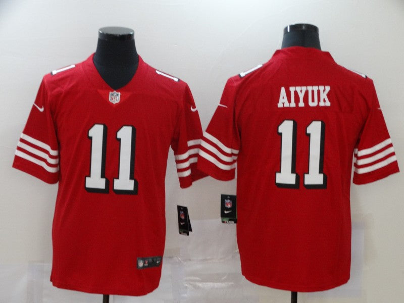 Men's San Francisco 49ers Brandon Aiyuk Red Game Player Jersey