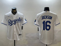 Men's Kansas City Royals Bo Jackson White Home Replica Player Jersey