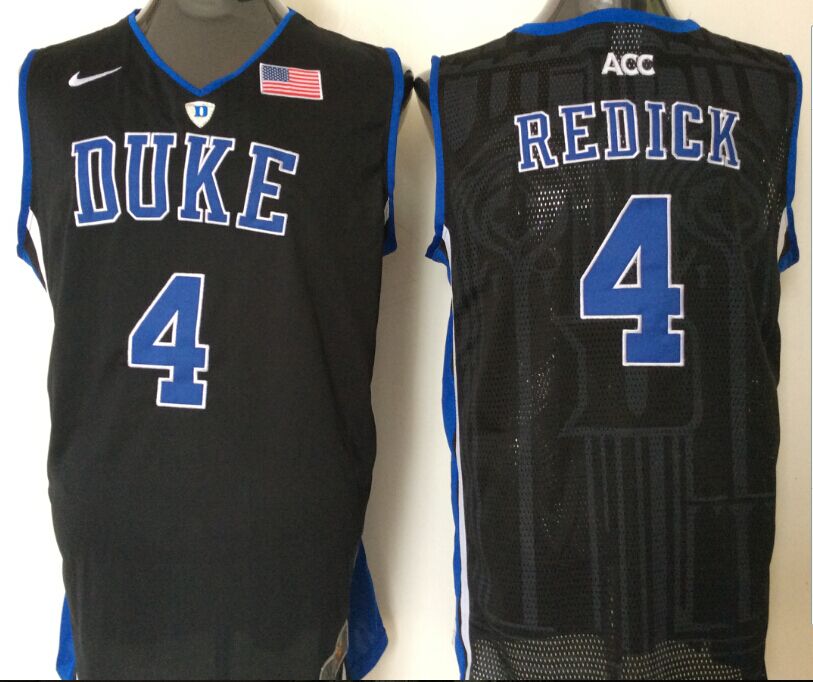 Men's Duke Blue Devils J.J Redick Black Game Jersey