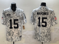 Men's Kansas City Chiefs Patrick Mahomes Arctic Camo 2024 Salute to Service Limited Jersey