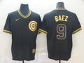 Men's Chicago Cubs Javier Baez Black Replica Player Jersey