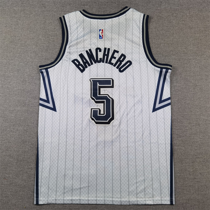 Men's Orlando Magic Paolo Banchero Silver 2024/25 Swingman Player Jersey - City Edition