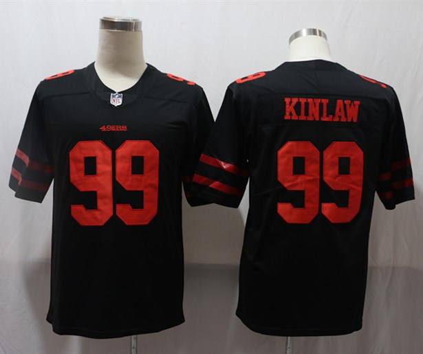 Men's San Francisco 49ers Javon Kinlaw Black Game Jersey