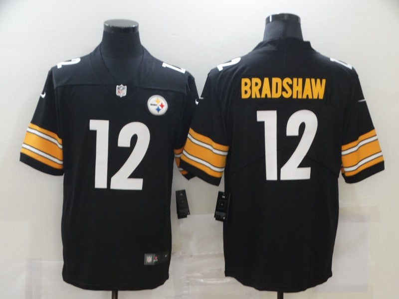 Men's Pittsburgh Steelers Terry Bradshaw Black Game Jersey