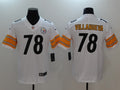 Men's Pittsburgh Steelers Alejandro Villanueva White Game Jersey