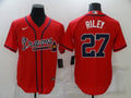 Men's Atlanta Braves Austin Riley Red Replica Player Jersey
