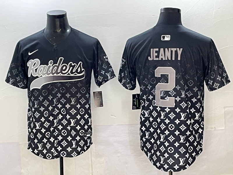 Men's Las Vegas Raiders Ashton Jeanty Black Team Player Game Jersey