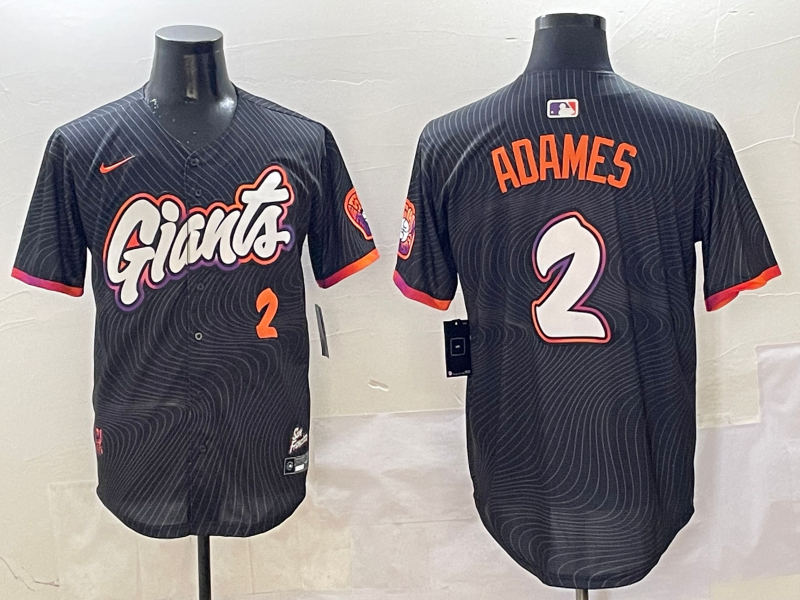 Men's San Francisco Giants Willy Adames Black 2025 City Connect Limited Player Jersey
